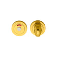 Manital Door Furniture Polished Brass / Yes Manital - Turn and Release with Indicator - Polished Brass