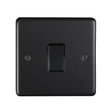 This is an image showing Eurolite Stainless Steel 20Amp Switch - Matt Black (With Black Trim) mb20aswb available to order from trade door handles, quick delivery and discounted prices.