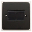 This is an image showing Eurolite Stainless Steel Fan Switch - Matt Black (With Black Trim) mbfswb available to order from trade door handles, quick delivery and discounted prices.