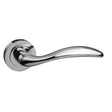 Mediterranean Door Furniture Polished Chrome / Round Rose Mediterranean Ancon Lever on Round Rose - Polished Chrome