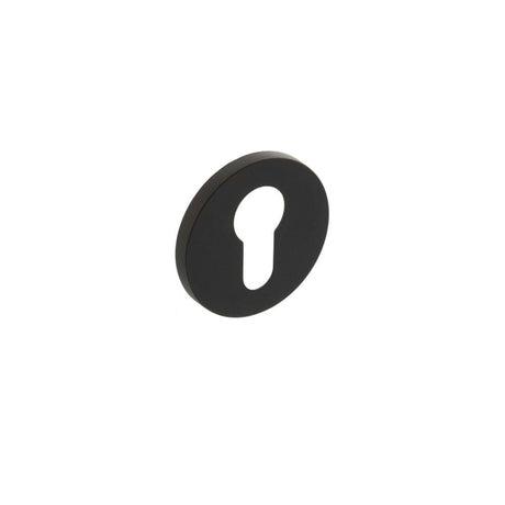 Millhouse Brass Door Furniture Urban Dark Bronze / Euro Profile Escutcheons Millhouse Brass Euro Escutcheons on 5mm Slimline Round Rose - Urban Dark Bronze