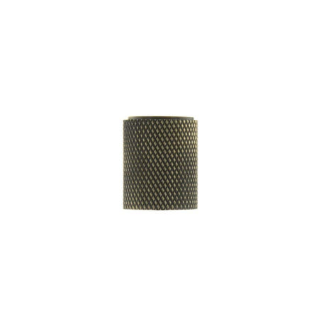 Millhouse Brass Cabinet Hardware Antique Brass / Cabinet Knobs Millhouse Brass Watson Cylinder Knurled Cabinet Knob Concealed Fix - Ant. Brass