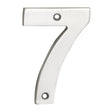 This is an image of a Eurospec - Numerals Number 7 - Bright Stainless Steel that is availble to order from Trade Door Handles in Kendal.