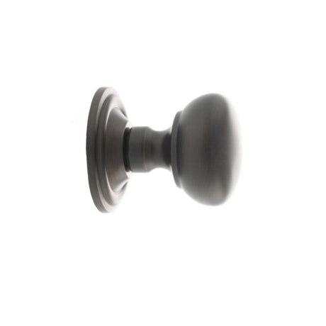 Old English Door Furniture Urban Dark Bronze / Mortice Knobs Old English Harrogate Solid Brass Mushroom Mortice Knob Concealed Fix Rose - Urb