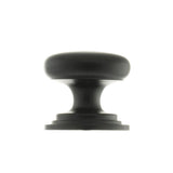 Old English Cabinet Hardware Matt Black / Cabinet Knobs / 38mm Dia. Old English Lincoln Solid Brass Cabinet Knob 38mm Concealed Fix - Matt Black