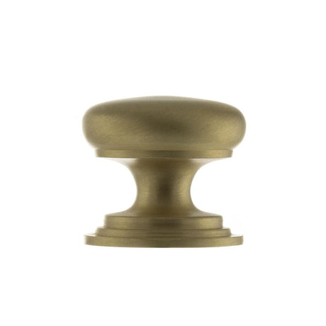Old English Cabinet Hardware Satin Brass / Cabinet Knobs / 38mm Dia. Old English Lincoln Solid Brass Cabinet Knob 38mm Concealed Fix - Sat. Brass