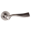 Old English Door Furniture Matt Gun Metal / Round Rose Old English Richmond Lever on Round Rose - Matt Gun Metal