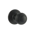 Old English Door Furniture Matt Black / Mortice Knobs Old English Ripon Solid Brass Reeded Mortice Knob on Concealed Fix Rose - Matt B
