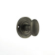 Old English Door Furniture Matt Gun Metal / No Old English Solid Brass Oval WC Turn and Release - Matt Gun Metal