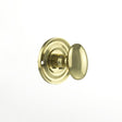 Old English Door Furniture Polished Brass / No Old English Solid Brass Oval WC Turn and Release - Polished Brass