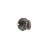 Old English Door Furniture Urban Dark Bronze / No Old English Solid Brass Oval WC Turn and Release - Urban Dark Bronze