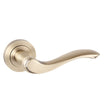 Old English Door Furniture Matt Antique Brass / Round Rose Old English Warwick Lever on Round Rose - Matt Antique Brass
