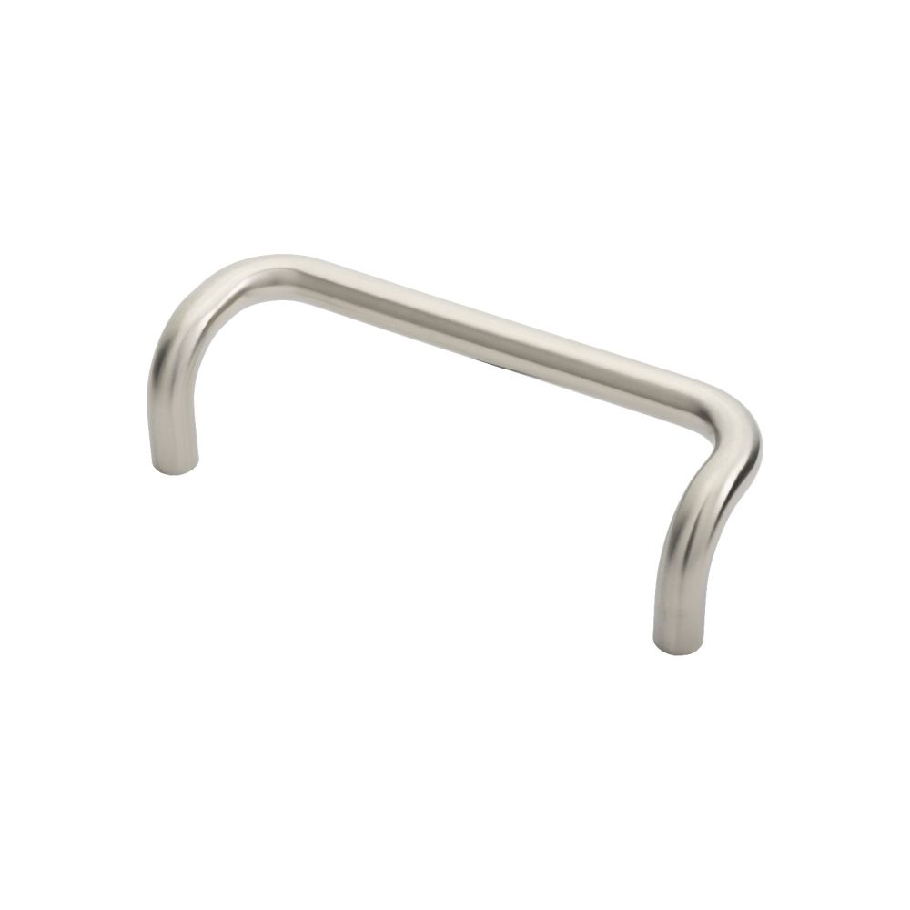 This is an image of a Eurospec - 19mm Cranked Pull Handle 225mm Centres - Satin Stainless Steel that is availble to order from Trade Door Handles in Kendal.