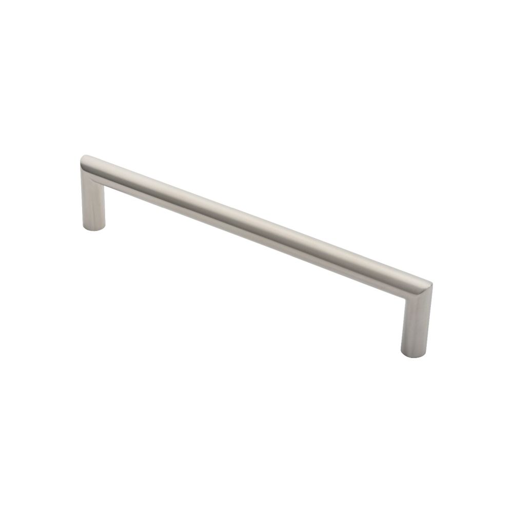 This is an image of a Eurospec - 19mm Mitred Pull Handle 300mm Centres - Satin Stainless Steel that is availble to order from Trade Door Handles in Kendal.