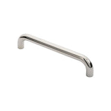 This is an image of a Eurospec - 25mm D Pull Handles 300mm Centres - Bright Stainless Steel that is availble to order from Trade Door Handles in Kendal.