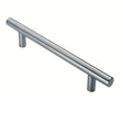 This is an image of a Eurospec - 30mm Straight T Pull Handle 1000mm Centres - Satin Stainless Steel that is availble to order from Trade Door Handles in Kendal.