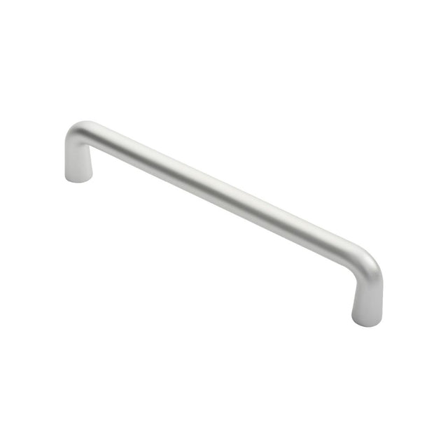 This is an image of a Eurospec - D Pull Handle - Satin Anodised Aluminium  that is availble to order from Trade Door Handles in Kendal.