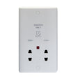 This is an image showing Eurolite Enhance White Plastic Shaver Socket - White pl4581 available to order from trade door handles, quick delivery and discounted prices.