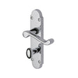 Project Hardware Door Furniture Polished Chrome / Bathroom Lock Handles Project Hardware - Door Handle for Bathroom Milton Design Polished Chrome Finish
