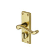 Project Hardware Door Furniture Polished Brass / Privacy Handles Project Hardware - Door Handle for Privacy Set Malvern Short Design Polished Brass F