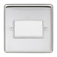 This is an image showing Eurolite Stainless Steel Fan Switch - Polished Stainless Steel (With White Trim) pssfsww available to order from trade door handles, quick delivery and discounted prices.