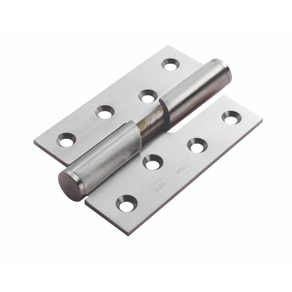 This is an image of a Eurospec - Enduro Rising Butt Hinge L/H - Satin Stainless Steel that is availble to order from Trade Door Handles in Kendal.