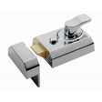 This is an image of a Eurospec - Deadlocking Rim Cylinder Nightlatch 60mm - Polished Chrome that is availble to order from Trade Door Handles in Kendal.