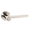 Senza Pari Door Furniture Satin Nickel/Polished Nickel / Round Rose Senza Pari Darrio Designer Lever on Round Rose - Satin Nickel/Polished Nickel