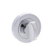Senza Pari Door Furniture Polished Chrome / No Senza Pari WC Turn and Release on Round Rose - Polished Chrome
