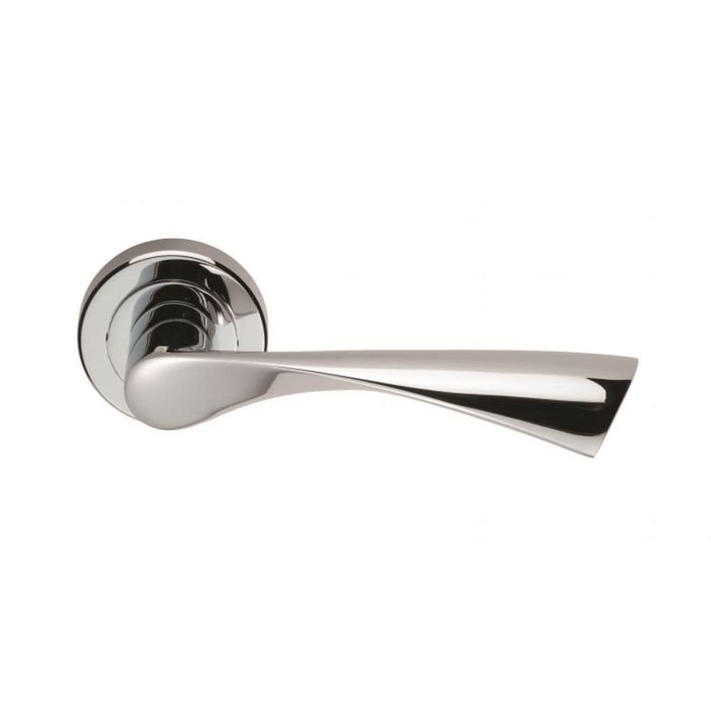 Serozzetta Door Furniture Polished Chrome / Round Rose Serozzetta - Breeze Lever on Round Rose - CP