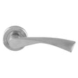 Serozzetta Door Furniture Satin Chrome / Round Rose Serozzetta - Breeze Lever on Round Rose