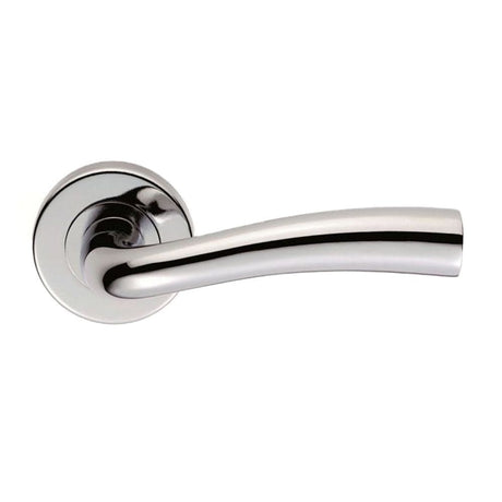 Serozzetta Door Furniture Polished Chrome / Round Rose Serozzetta - Cinco Lever on Round Rose - Polished Chrome