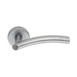 Serozzetta Door Furniture Satin Chrome / Round Rose Serozzetta - Cuarenta Lever on Round Rose - Satin Chrome