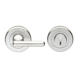 Serozzetta Door Furniture Polished Chrome / No Serozzetta - DDA Compliant Turn and Release - Polished Chrome