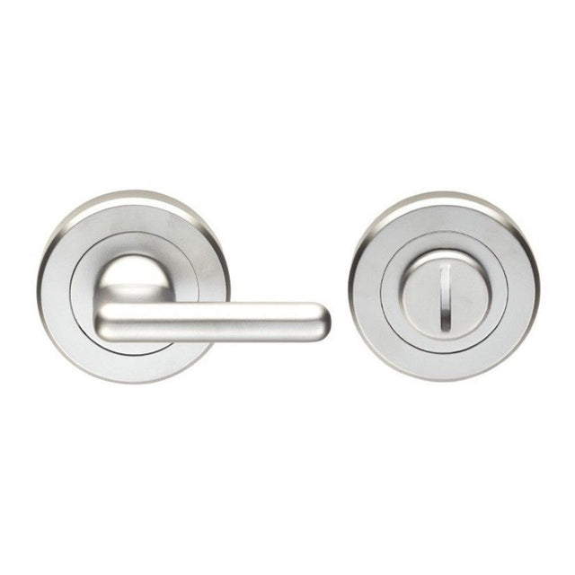 Serozzetta Door Furniture Polished Chrome / No Serozzetta - DDA Compliant Turn and Release - Polished Chrome