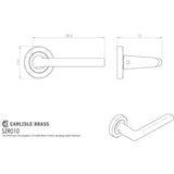 Serozzetta Door Furniture Satin Nickel / Round Rose Serozzetta - Dieci Lever on Rose - Satin Nickel