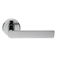 Serozzetta Door Furniture Polished Chrome / Round Rose Serozzetta - Edge Lever on Round Rose - Polished Chrome