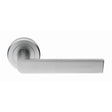Serozzetta Door Furniture Satin Chrome / Round Rose Serozzetta - Edge Lever on Round Rose - Satin Chrome