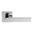 Serozzetta Door Furniture Polished Chrome / Square Rose Serozzetta - Edge Lever on Square Rose - Polished Chrome