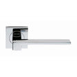 Serozzetta Door Furniture Polished Chrome / Square Rose Serozzetta - Equi Lever on Square Rose - Polished Chrome