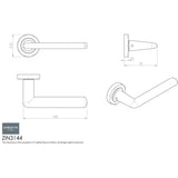 Serozzetta Door Furniture Polished Chrome / Round Rose Serozzetta - Manon Lever on Rose - Polished Chrome