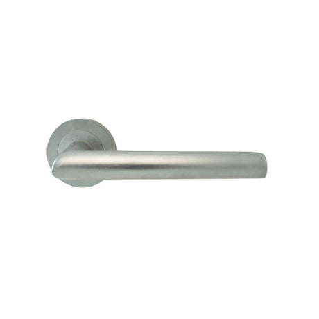Serozzetta Door Furniture Satin Chrome / Round Rose Serozzetta - Morado Lever on Rose - Satin Chrome