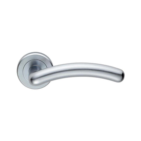 Serozzetta Door Furniture Satin Chrome / Round Rose Serozzetta - Noxia Lever On Rose - Satin Chrome