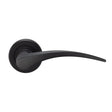 Serozzetta Door Furniture Matt Black / Round Rose Serozzetta - Olivier Lever On Rose - Matt Black