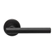 Serozzetta Door Furniture Matt Black / Round Rose Serozzetta - Philadelphia Lever On Rose - Matt Black
