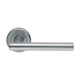 Serozzetta Door Furniture Satin Chrome / Round Rose Serozzetta - Philadelphia Lever On Rose - Satin Chrome