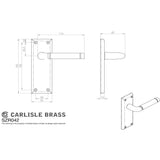 Serozzetta Door Furniture Polished Nickel/Satin Nickel / Latch Handles Serozzetta - Quaranta Lever on Latch Backplate - Polished Nickel/Satin Nickel