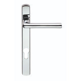 Serozzetta Door Furniture Polished Chrome / Multi Point Lock Set / 92mm c/c Serozzetta - Rosa Lever on Narrow Plate 92mm c/c - Polished Chrome