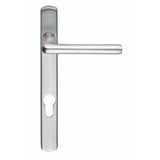 Serozzetta Door Furniture Satin Chrome / Multi Point Lock Set / 92mm c/c Serozzetta - Rosa Lever on Narrow Plate 92mm c/c - Satin Chrome
