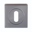 Serozzetta Door Furniture Black Nickel / Mortice Key Profile Escutcheons Serozzetta - Square Standard Lock Profile Escutcheon - Black Nickel